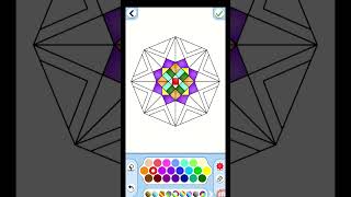 Mandala colour art  Mandala art for beginners 🥰 shorts mandala art [upl. by Atwekk952]