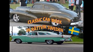 Classic Car Week In Rättvik Sweden  Classic Car Parade  Old Car Vlog  209 [upl. by Glynis308]