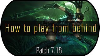 COMEBACK How 2 Play from Behind as Nidalee 718  Full Game Commentary League of Legends [upl. by Ojillek]