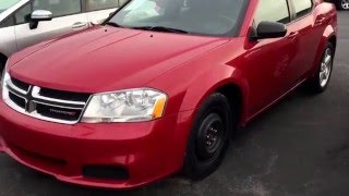 2013 Dodge Avenger red near Pittsburgh PA salvage rebuildable stock  10611 [upl. by Lorianna]