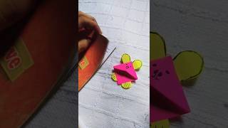 DIY Paper Bookmark 🔖💛 diy crating diybookmark paperbookmark shorts diycraft [upl. by Akimot218]