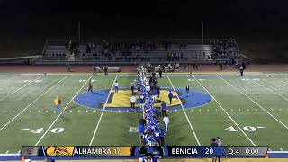 Benicia Football vs Alhambra Homecoming [upl. by Labana]