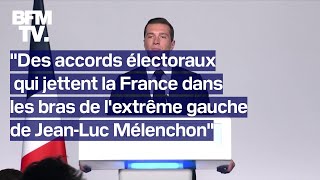 Résultats législatives 2024 la prise de parole de Jordan Bardella en intégralité [upl. by Joanie]