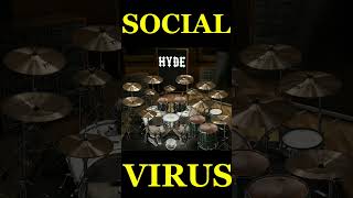 HYDE SOCIAL VIRUS  drum only short [upl. by Nalat776]