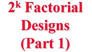 CSE5671317A 2k Factorial Experimental Designs for Computer System Performance Evaluation [upl. by Ailecara]