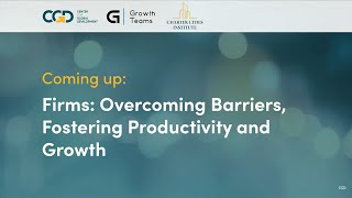 The Growth Summit  Overcoming Barriers Fostering Productivity and Growth [upl. by Fenny]