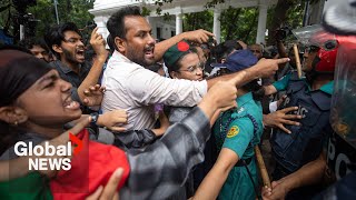 quotCannot stop us with bulletsquot Police in Bangladesh arrest 8 students during March for Justice [upl. by Hornstein]