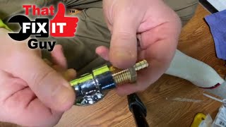 Easy Pex Pipe Water Shut Off Valve Installation [upl. by Lirret]