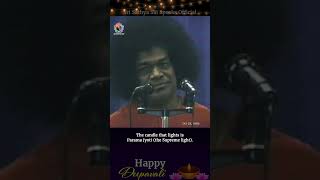 Why do we light deepams on Deepavali  Sri Sathya Sai Speaks Shorts [upl. by Ahern568]