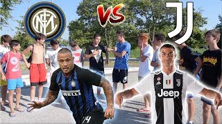 FAN Interisti VS FAN Juventini  Botta e Risposta Tra Tifosi ● RONALDO vs NAINGGOLAN [upl. by Acinorej]