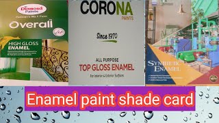 Enamel paint color shade card 2024 🏡🌷💯 [upl. by Ehtnax]