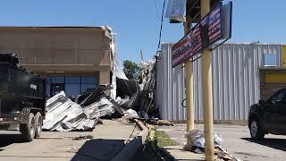 Major Tornado Damage from Bartlesville Ok from 5624 Storm Hampton Inn [upl. by Nodab243]