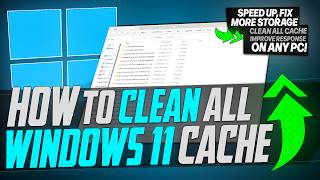 🔧 How to CLEAR All Cache in Windows 11 to Improve Performance amp Speed Up ANY PC 2024 [upl. by Adim]