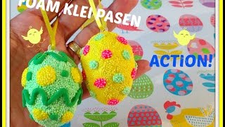 DIY Foam Klei Paaseieren Action [upl. by Kabab]