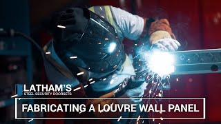 FABRICATING A STEEL LOUVRE PANEL  LATHAMS SECURITY DOORS [upl. by Addison]