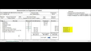 eSocial Modelo de Demonstrativo em Folha de Pagamento com Verbas Informativas [upl. by Ynes287]