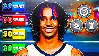 NEW JA MORANT BUILD is INSANE in NBA 2K22  BEST SLASHING PLAYMAKER BUILD  BEST BADGES NBA 2K22 [upl. by Elston]