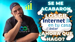 ¿Qué pasa cuando se me acaban los Gigas incluidos de mi internet en Casa Telcel [upl. by Renmus]