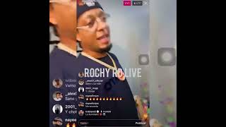 ROCHY RD  CANTANDO 🎤 EL VERSO DE MILLONETA FT AnuelAA VÍA LIVE 🔴 LA PARA DE SIEMPRE 👹🔫 [upl. by Bessie]