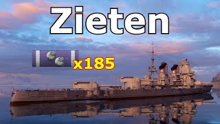 World of WarShips Zieten  7 Kills 172K Damage [upl. by Eniretac]