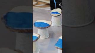 How to Make Resin Waves on Wood  Judy Byer’s Expert Tutorial shorts OceanArt [upl. by Maddock]