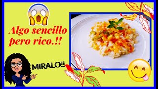 como hacer ARROZ CON ZANAHORIA Y ELOTE muy FACIL Y SENCILLO al estilo de mi Mama [upl. by Lledra]