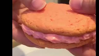 Strawberry Whoopie Pie w Strawberry Whipped Cream filling [upl. by Alyam943]