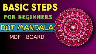 Tutorial For Dot Mandala Art With Basic Steps  Mandala Art Patterns  Dot Art For Beginners [upl. by Midge]