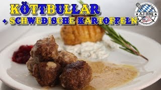 Köttbullar aus dem Dutch Oven und schwedische Grillkartoffeln 109 [upl. by Vaios]