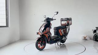 Electric Moped Motorcycle Scooter 1500W 48V60V72V 20Ah32Ah 60kmH Model GB54 electricmoped [upl. by Giza781]