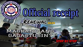 MOTORCYCLE REGISTRATION RENEWAL 2024 PAANO MAG PA REHISTRO NG MOTOR [upl. by Aivato]