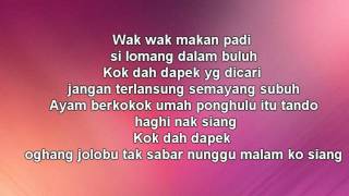 WARIS ft Dato Hattan Gadis Jolobu LIRIK [upl. by Nathalie]