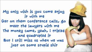 Nicki Minaj  Dear Old Nicki Lyrics Video [upl. by Haduhey]