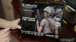 Sapphire HD 7850 Overclock Edition 2GB Video Card Unboxing [upl. by Alioz]