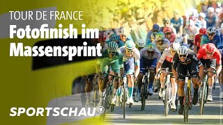 Tour de France 6 Etappe Highlights Sprintfinale in Dijon  Sportschau [upl. by Ecirtahs]