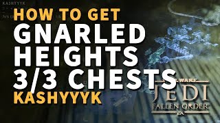 All Gnarled Heights Chests Locations Kashyyyk Star Wars Jedi Fallen Order [upl. by Honna]