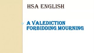 A Valediction Forbidding MourningJohn Donne MCQ [upl. by Pell196]