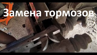 Замена передних тормозов Toyota vitz [upl. by Patrick284]