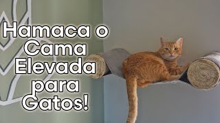 Como Hacer una HAMACA O CAMA ELEVADA PARA GATO 😺 [upl. by Coy]