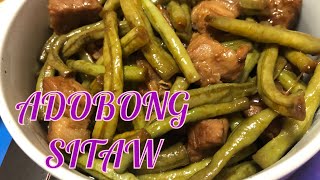 How To Cook Adobong Sitaw with Pork and Oyster Sauce l Adobong String Beans Recipe [upl. by Ostraw]