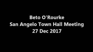 BETO Town Hall Meeting San Angelo TX [upl. by Alleyn]