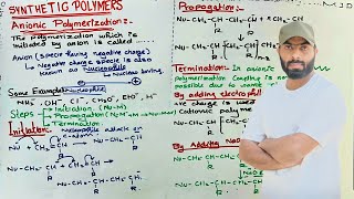 Synthetic polymers  Anionic polymerization  Classification of polymers  BS Chemistry [upl. by Rihaz]