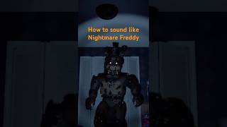 FNAF Nightmare Freddy Fazbear voice changer tutorial by guardianrayandyray6501 ❤️‍🔥fnaf [upl. by Darelle447]