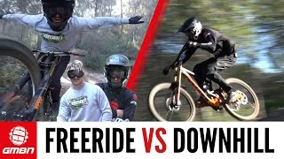 Freerider Vs Downhill Racer [upl. by Nyrok]