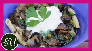 Vegan Mushroom Stroganoff Recipe  Collab with The Whole Food Plant Based Cooking Show [upl. by Oicaroh901]