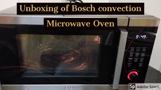 Unboxing Bosch Convection Microwave oven 28L HMB45C453X First Video frylite [upl. by Netsriik]