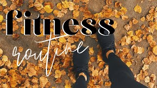 my fall fitness routine 🍁 5min BEDTIME YOGA  GROCERY HAUL [upl. by Tessa]