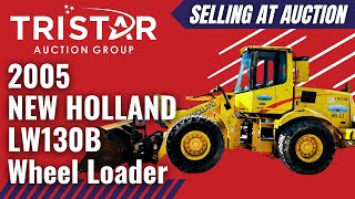 2005 NEW HOLLAND LW130B Wheel Loader 3207  Selling at auction [upl. by Dang]