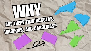 Why Are There Two Dakotas Virginias and Carolinas historyexplained funfacts [upl. by Bowles]