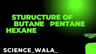 Structure of butane pentane hexane Science topic science education teacher shorts [upl. by Uamak]